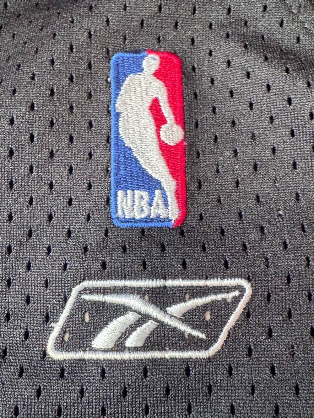 Miami Heat Basketball Jersey Mens Large Black Red Trim NBA Dwyane Wade 3 Reebok - Picture 7 of 13